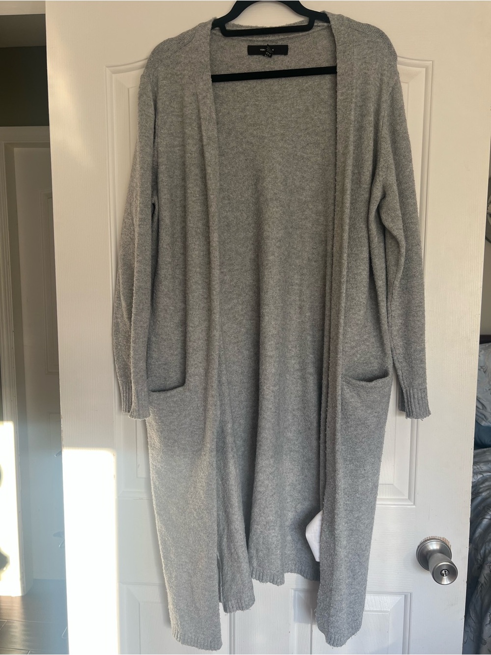 Vero Moda Light Gray Long Open-Front Cardigan